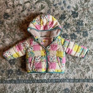 Baby Boden Cottagecore Print Winter Coat